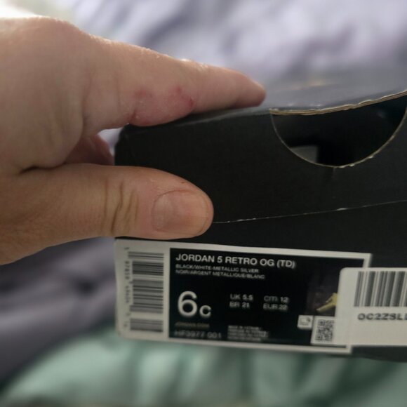 Brand new baby Jordan 5 retro og - Picture 3 of 3